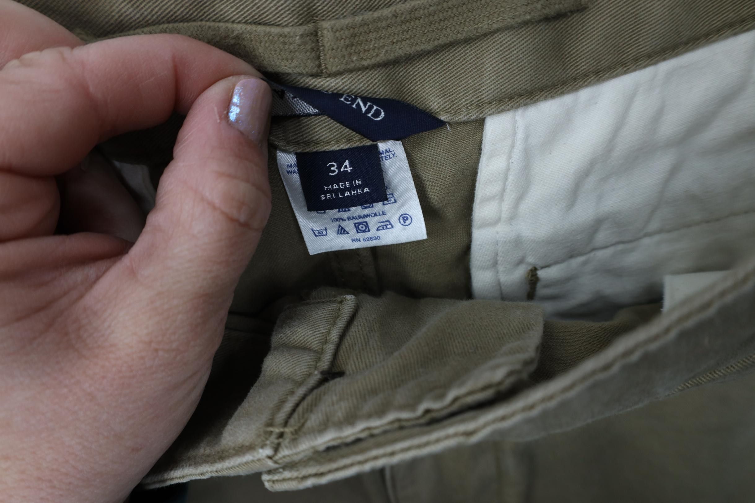 Lands' End Vintage 90s Y2K Lands End Heavyweight Surplus Cargo Shorts Size US 34 / EU 50 - 9 Thumbnail