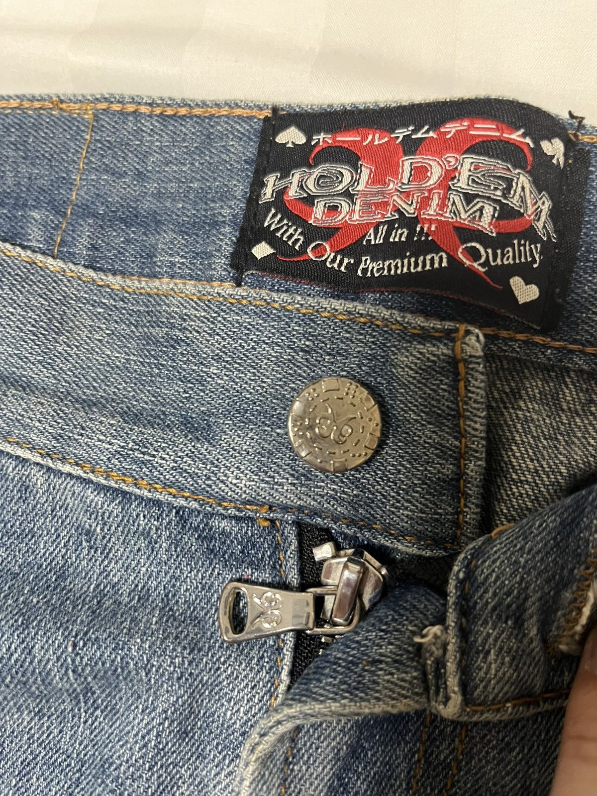Other Holdem Denim Distressed Bird Shorts (Size M / W31) Size US 32 / EU 48 - 2 Thumbnail