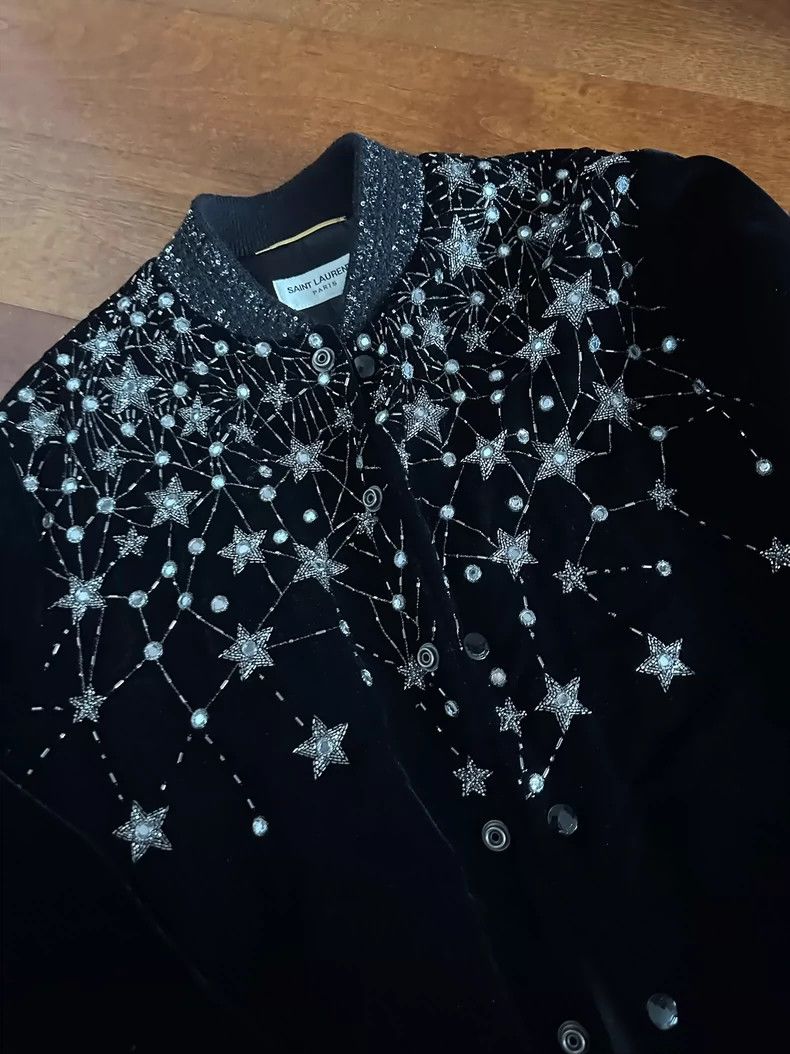 Yves Saint Laurent saint laurent Baby's breath jacket 2501-Nextarrow Size XS / US 0-2 / IT 36-38 - 4 Thumbnail