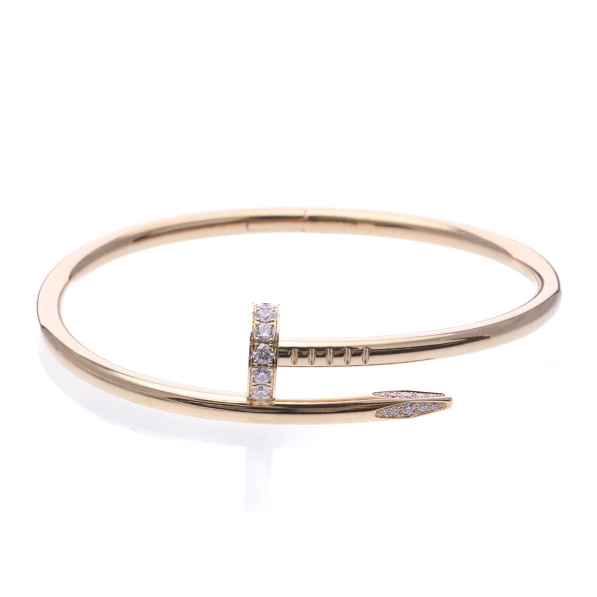 Cartier Cartier Juste Un Clou Bracelet With Diamonds Pink Gold (18K) Diamond Bangle Pink Gold Size ONE SIZE - 1 Thumbnail