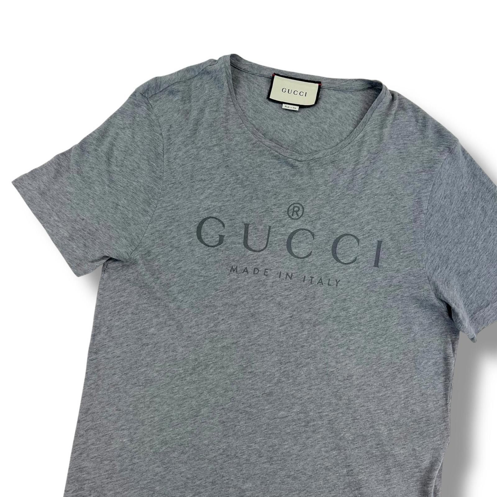 Gucci Gucci Made In Italy Grey T Shirt Size US S / EU 44-46 / 1 - 1 Thumbnail