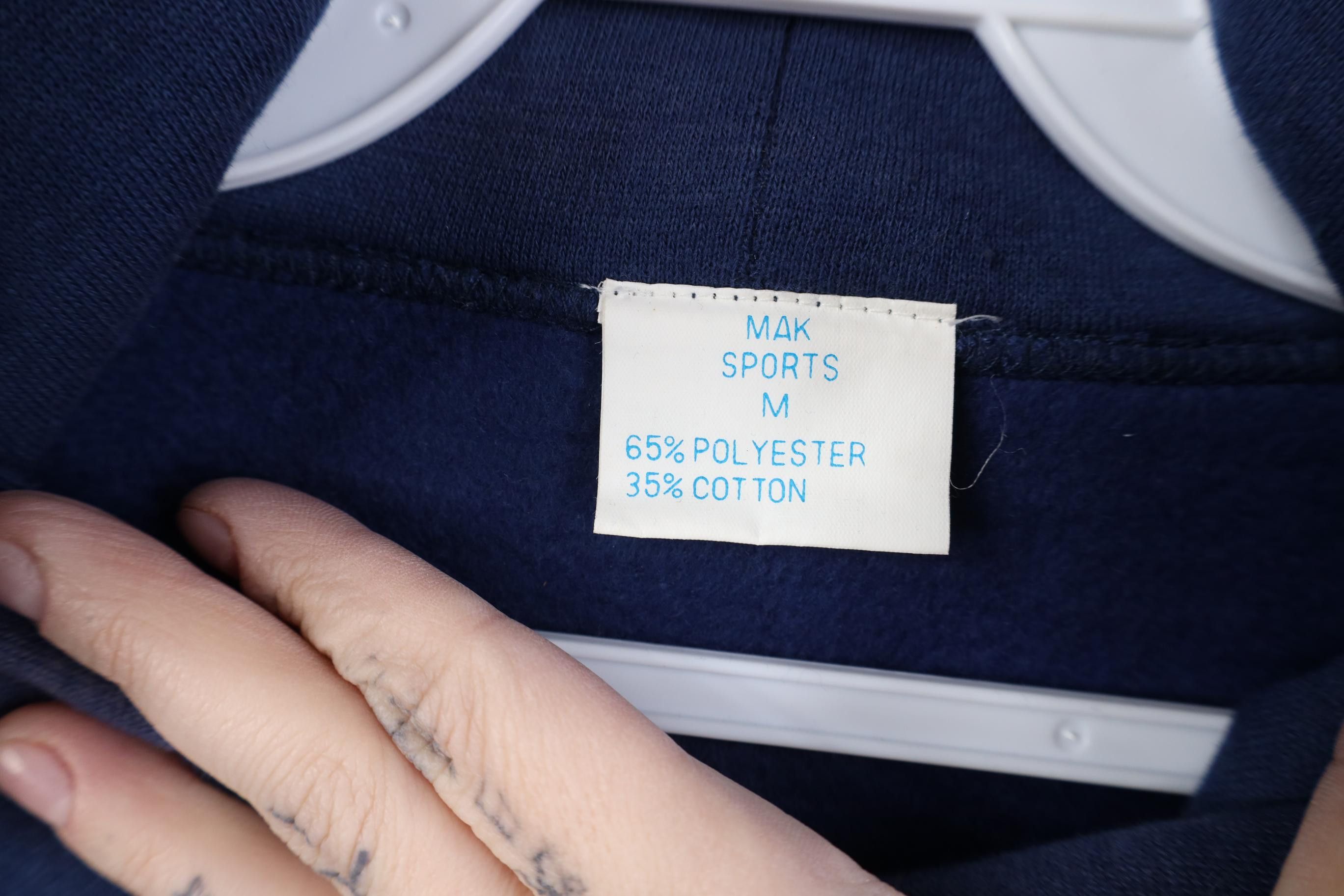 Vintage Deadstock Vintage 90s Streetwear Heavyweight Hoodie Blue Size US M / EU 48-50 / 2 - 11 Thumbnail