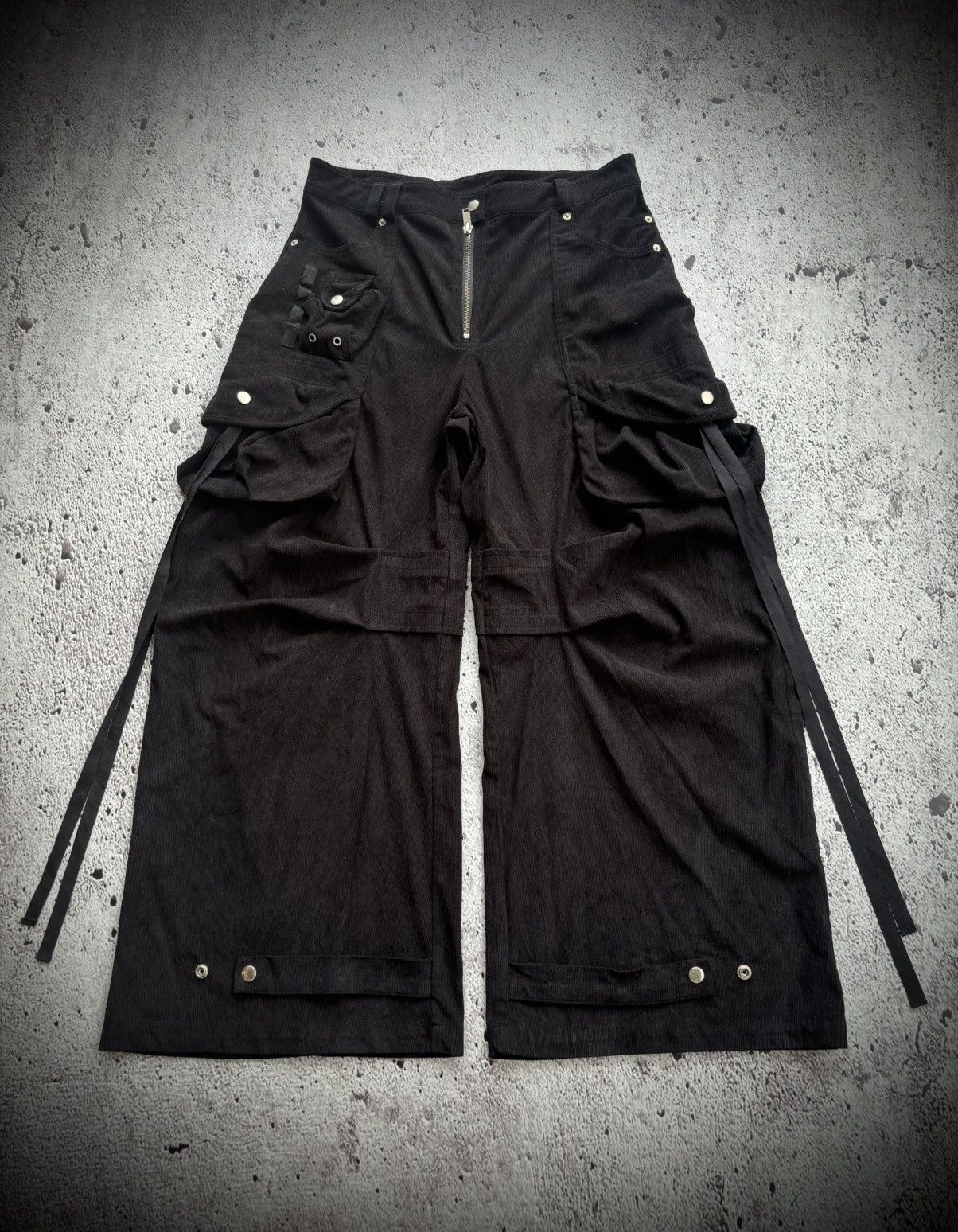 Hysteric Glamour 2000's Nache black cargo wide leg pants Lgb style Size US 32 / EU 48 - 1 Thumbnail