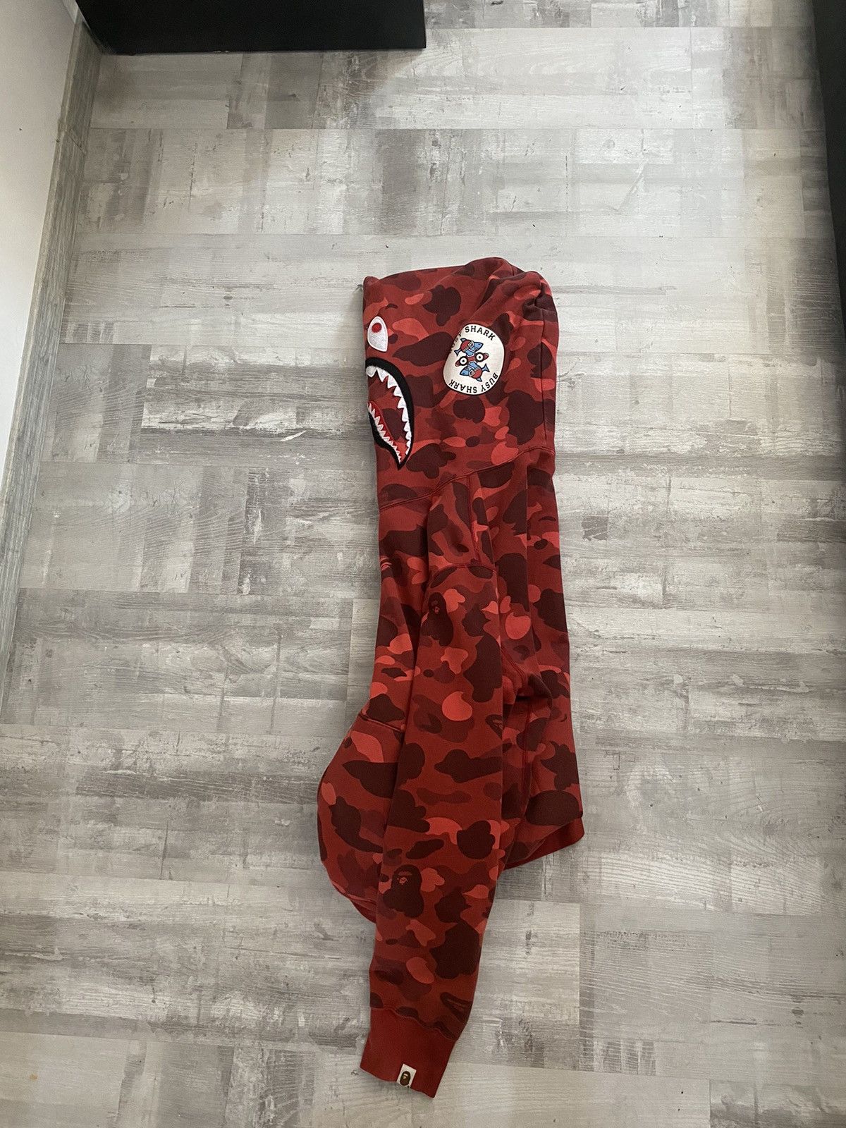 Bape Red Camo Bape Hoodie Size US XL / EU 56 / 4 - 4 Thumbnail