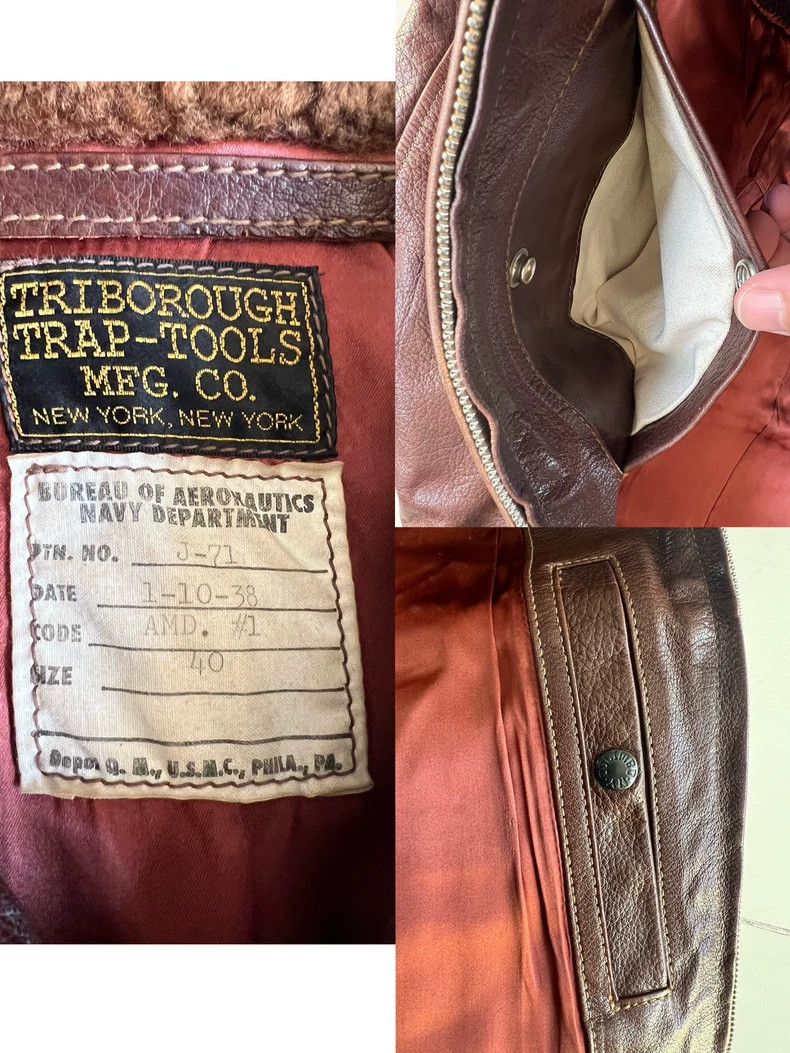 The Real McCoy's Leather Jacket Size US M / EU 48-50 / 2 - 9 Thumbnail