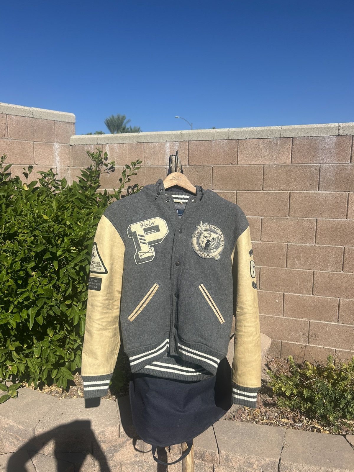 Polo Ralph Lauren Polo Ralph Lauren Bears 1967 Ski Team Letterman Jacket Size US M / EU 48-50 / 2 - 1 Thumbnail