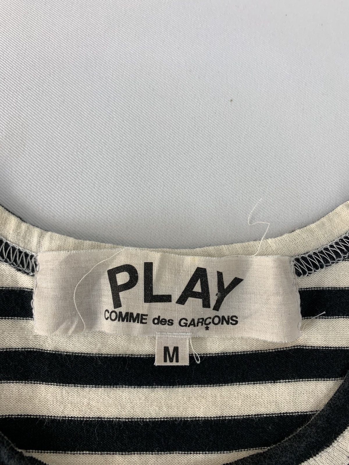 Comme des Garcons PLAY Comme Des Garcon Play Striped Longsleeve Tee Tshirt Size M / US 6-8 / IT 42-44 - 5 Thumbnail