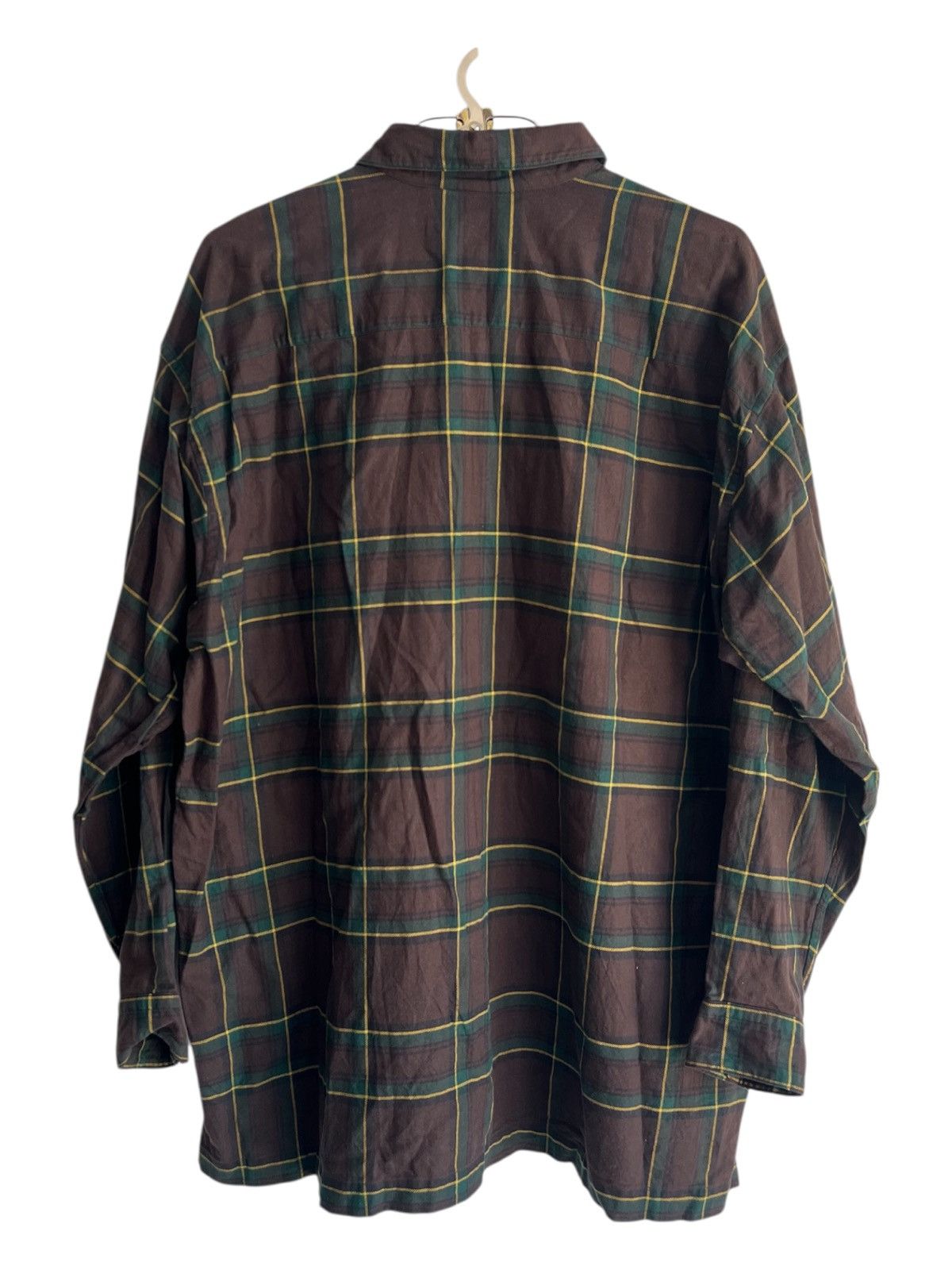 Issey Miyake 1980s Issey Miyake Men Shadow Plaid Oversized B/D Shirt Size US L / EU 52-54 / 3 - 2 Thumbnail
