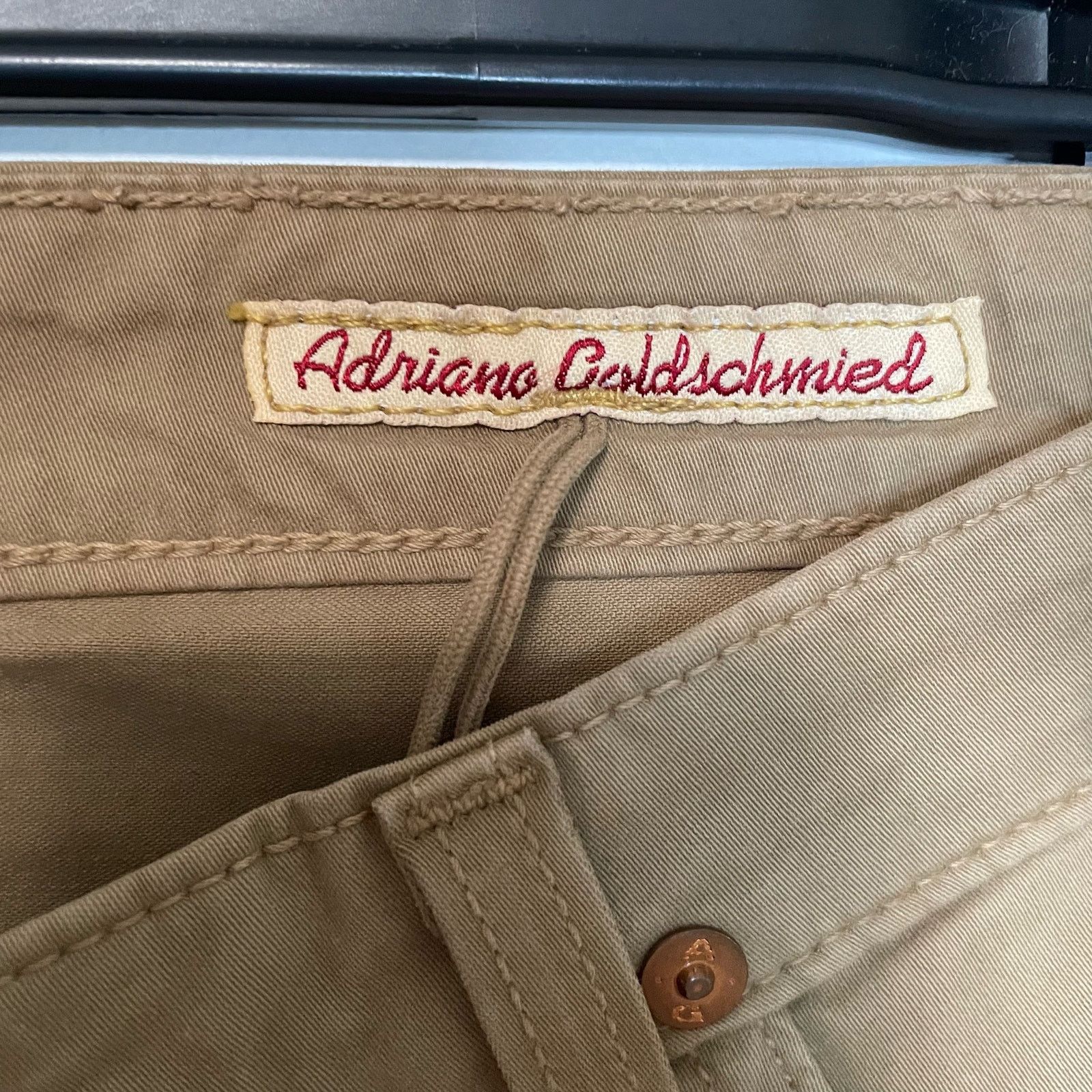 AG Adriano Goldschmied Adriano Goldschmied Khaki Pants 27R The Angel Bootcut Career Size 32" / US 10 / IT 46 - 7 Thumbnail