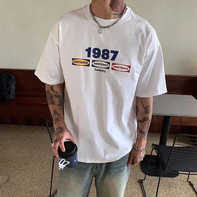 Band Tees × Vintage Vintage Monogram 1987 Sentence Company Short Sleeve Tee Size US L / EU 52-54 / 3 - 1 Thumbnail