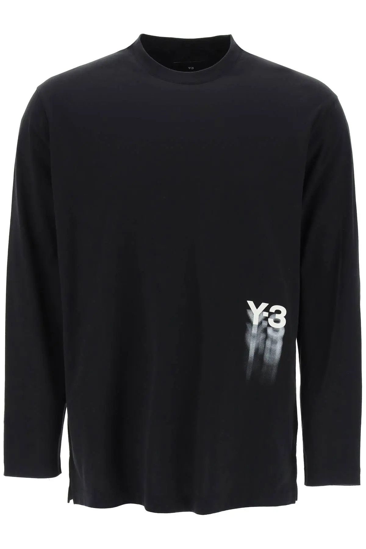 image of Y 3 O1S22I1N0124 Long-Sleeved T-Shirt In Black, Men's (Size Small)
