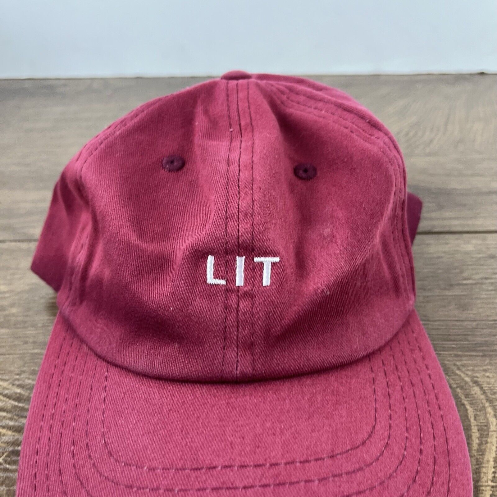 Other LIT Hat Red Cap Lit Baseball Hat Adjustable Hat Red Adult Fi Size ONE SIZE - 6 Thumbnail