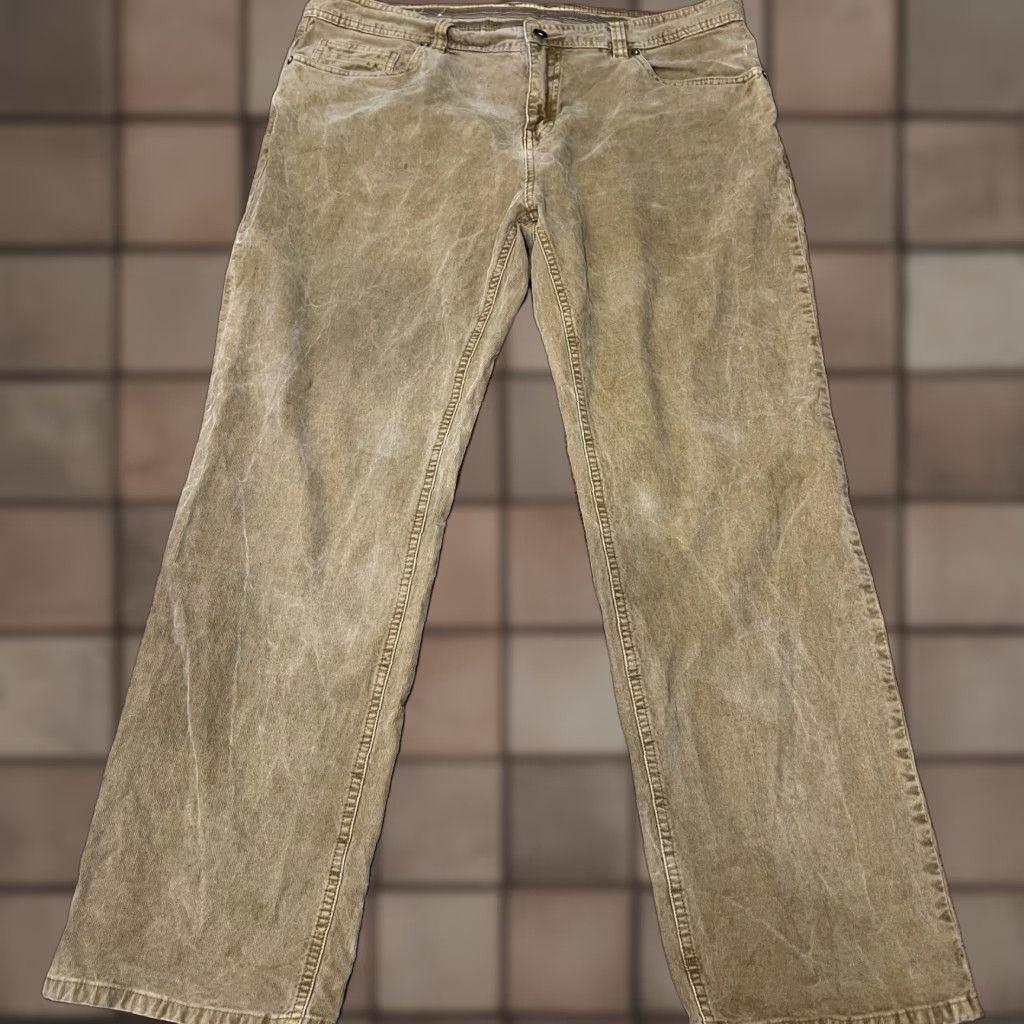 Prana VINTAGE prAna Men's Slim Fit Corduroy Pants 38x30 Brown Fall Winter Modern Size US 38 / EU 54 - 1 Thumbnail
