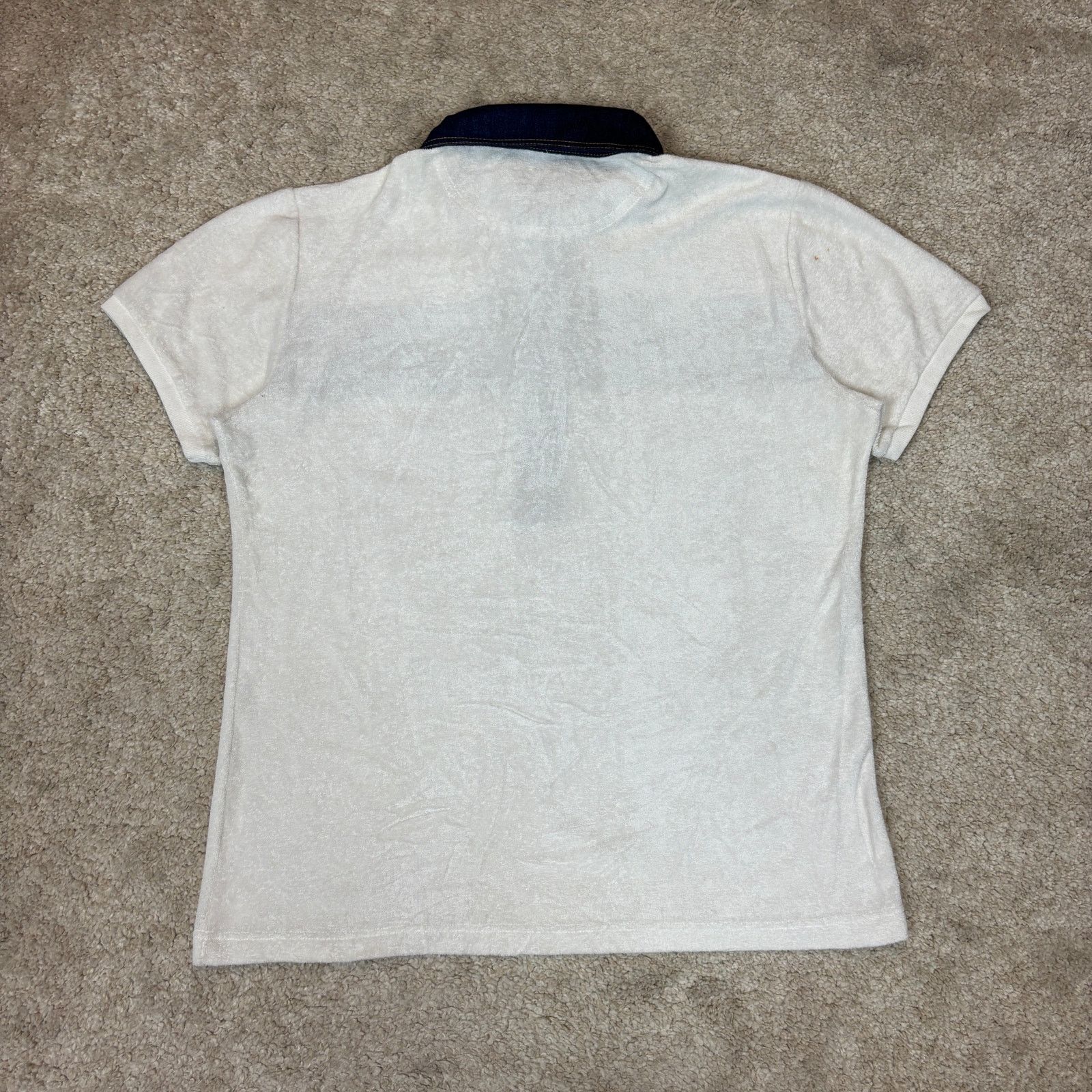 Dolce & Gabbana Vintage D&G Dolce & Gabbana Terry Cloth Polo Shirt XL Y2K Size XL / US 12-14 / IT 48-50 - 2 Thumbnail