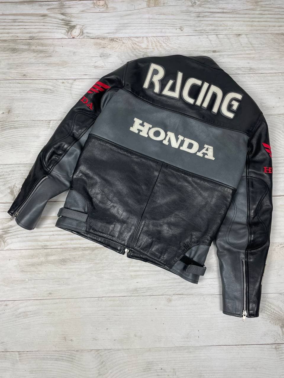 Honda Vintage Honda Racing Leather Motorcycle Jacket Moto Size US XS / EU 42 / 0 - 16 Thumbnail