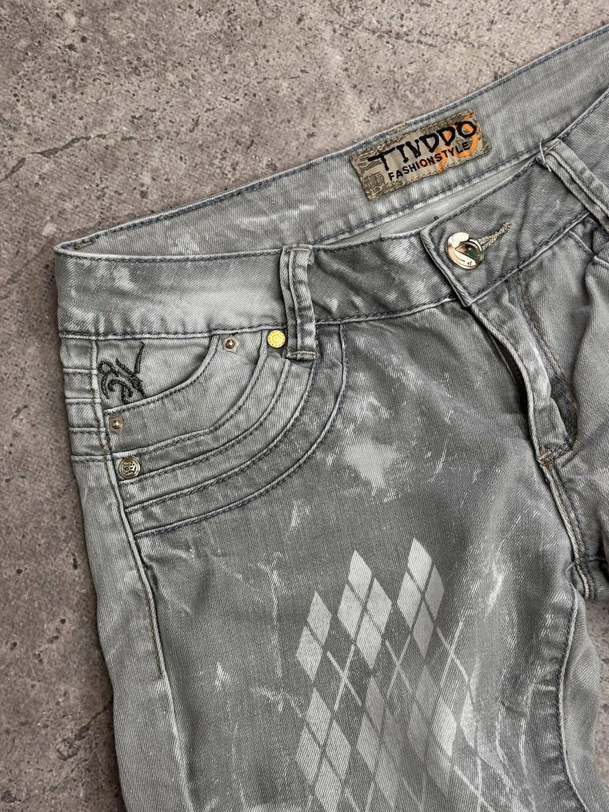 14th Addiction Vintage Denim Flared Pants Miss Sixty Denim Diesel Style Size 28" / US 6 / IT 42 - 6 Thumbnail