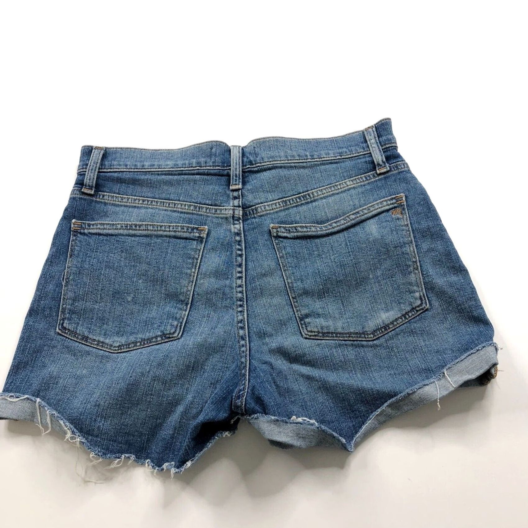 Madewell Madewell Denim Mid Rise Cut-Off 3" Shorts Men/Women? Inseam 3 in Blue 26 Regular Rise High Rise? 29 in Waist 3" Shorts Denim Cut Off Size 26" / US 2 / IT 38 - 5 Thumbnail
