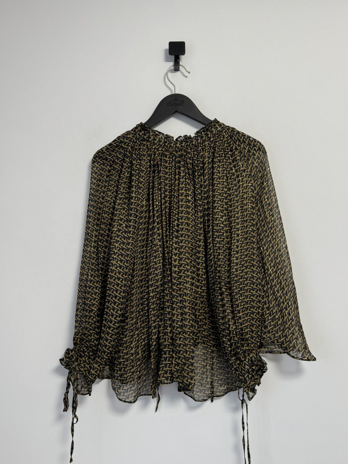 Zadig & Voltaire Zadig&Voltaire Tan Patterned Shirt Women’s Size XS / US 0-2 / IT 36-38 - 10 Thumbnail