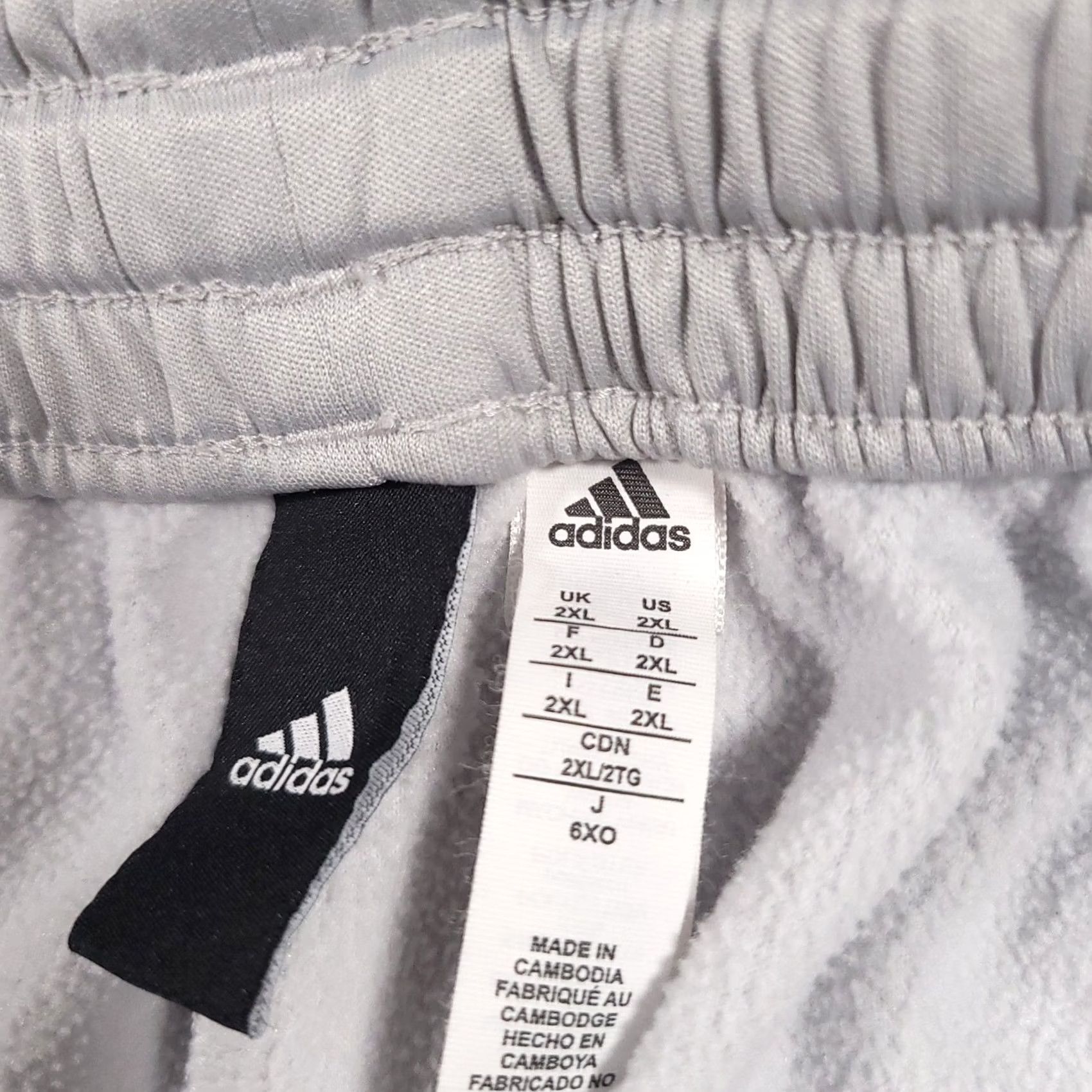 Adidas Adidas Pants Mens 2XL Gray ClimaWarm Fleece Jogger Pockets Drawstring Athletic Size US 39 - 7 Thumbnail