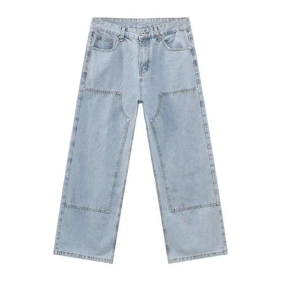 Japanese Brand Retro loose high street straight leg jeans Size US 32 / EU 48 - 5 Thumbnail