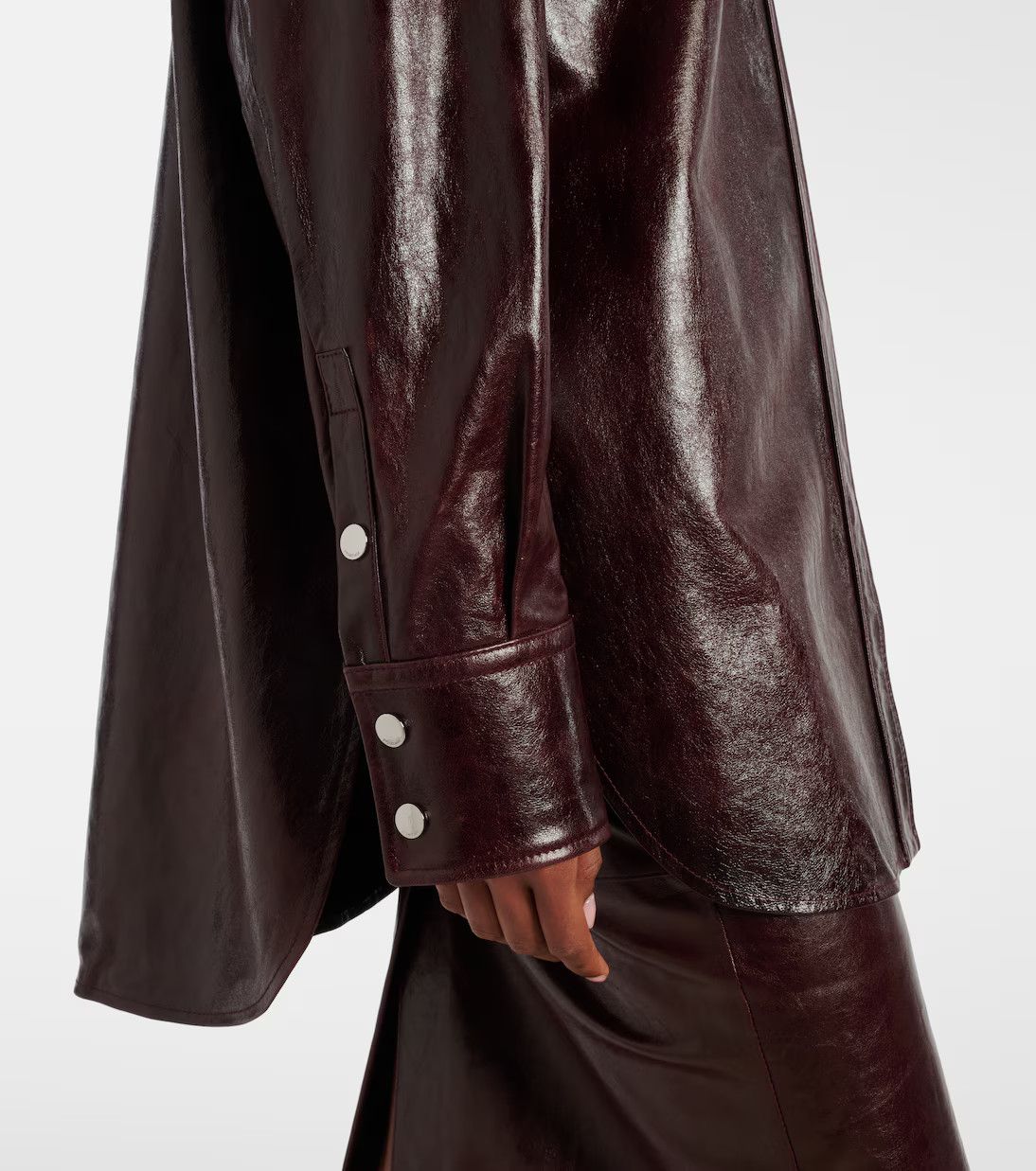 Sportmax Sportmax Borel leather overshirt Size M / US 6-8 / IT 42-44 - 5 Thumbnail