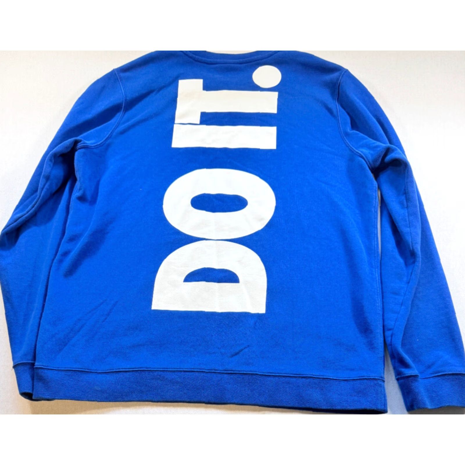 Nike Nike Mens Large AR2606-438 JDI Front & Back Print Crew Neck Blue Sweatshirt 2154 Size US L / EU 52-54 / 3 - 5 Thumbnail
