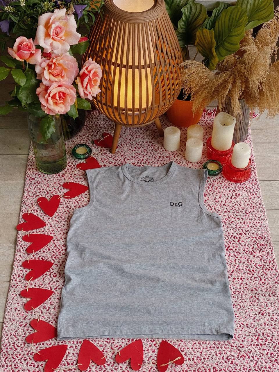 Dolce & Gabbana Dolce & Gabbana Sleeveless T-Shirt Gray Size US XXL / EU 58 / 5 - 1 Thumbnail