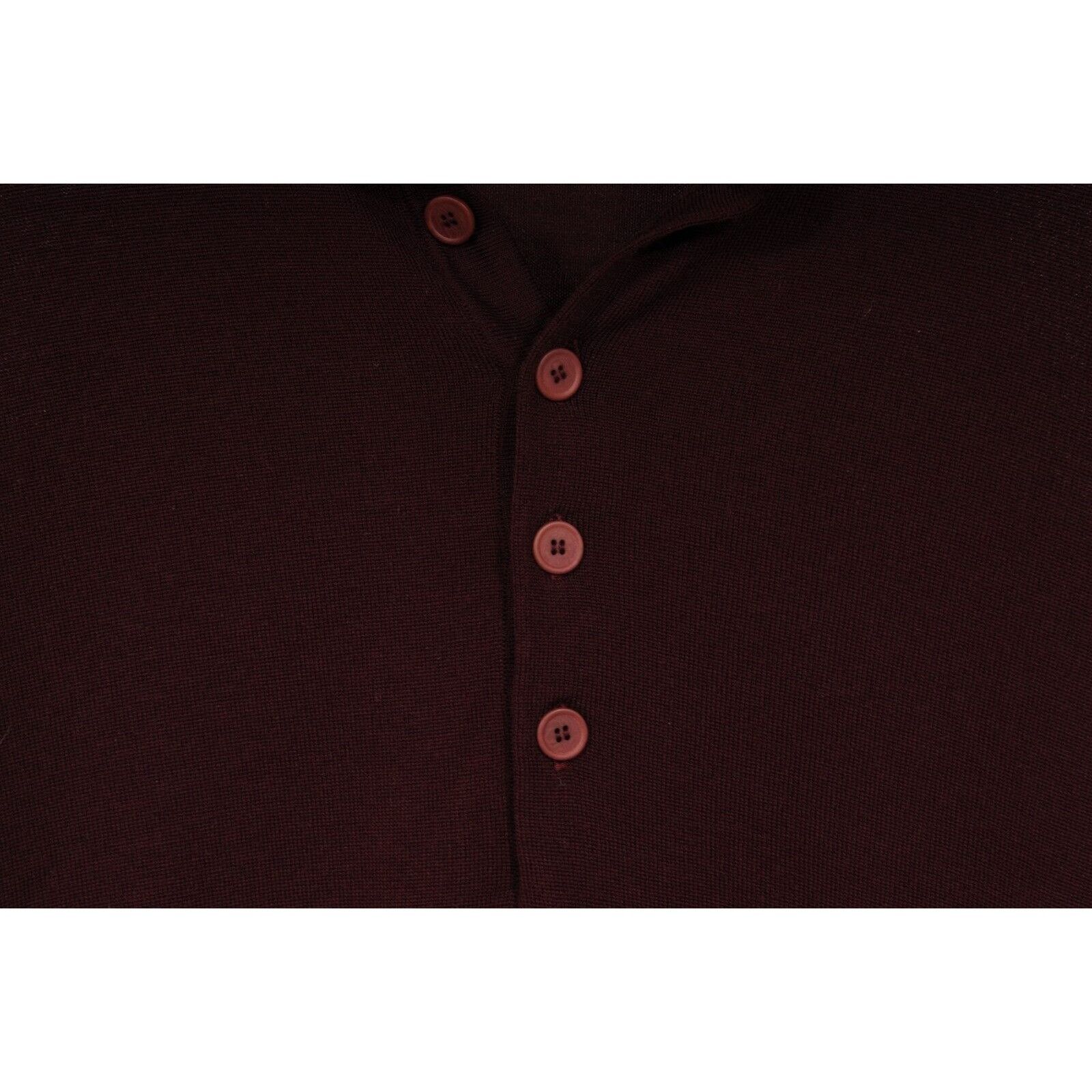 Bottega Veneta Long Sleeve Polo Sweater Red Size US L / EU 52-54 / 3 - 3 Thumbnail