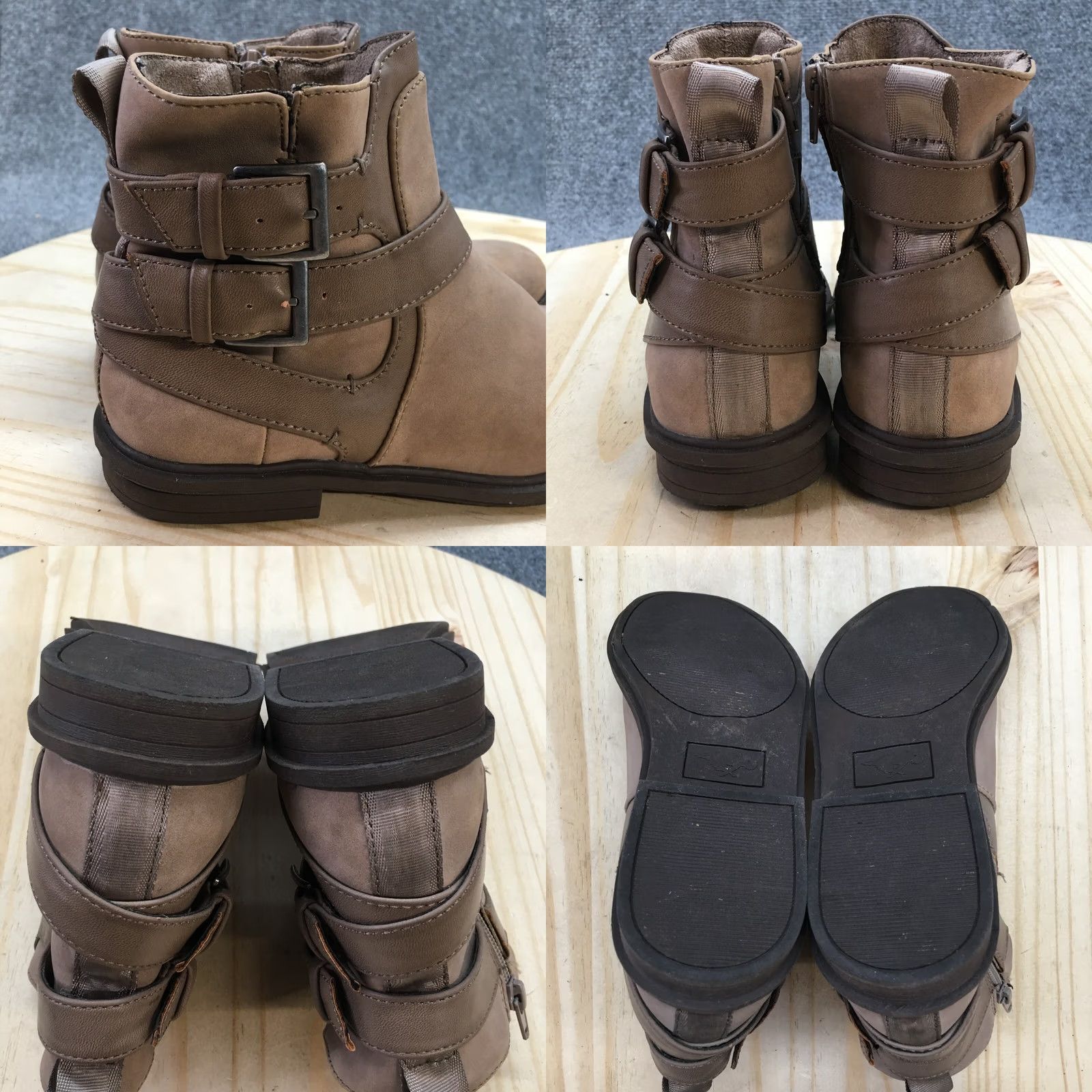 Vintage Rocket Dog Boots Womens 6 Rider Ankle Bootie Brown Faux Leather Round Toe Casual Bootie Size US 6 / IT 36 - 8 Thumbnail