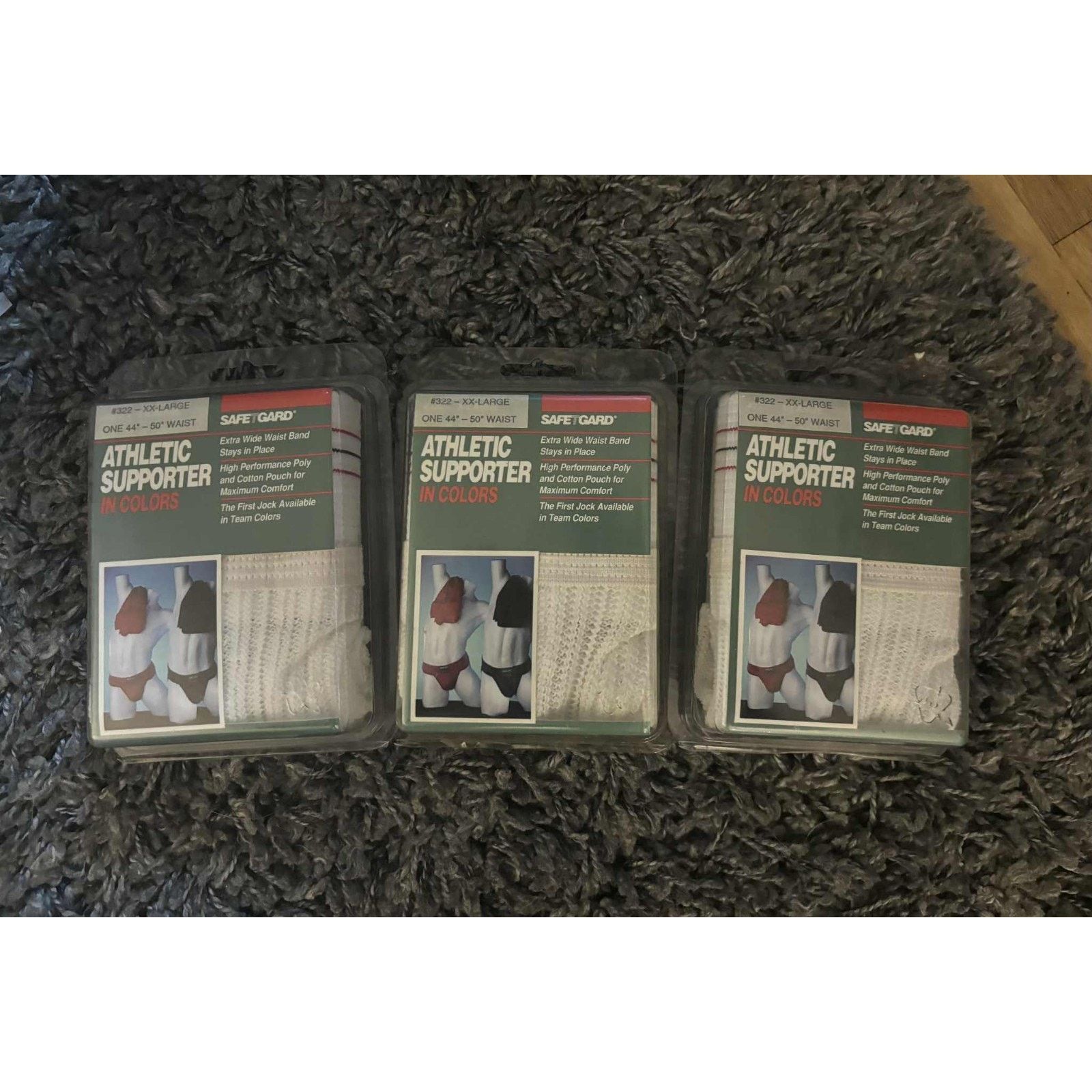 Other 3pk Vintage SafeTGard Athletic Support Jockstrap XXL 44-50" Size US XXL / EU 58 / 5 - 4 Thumbnail