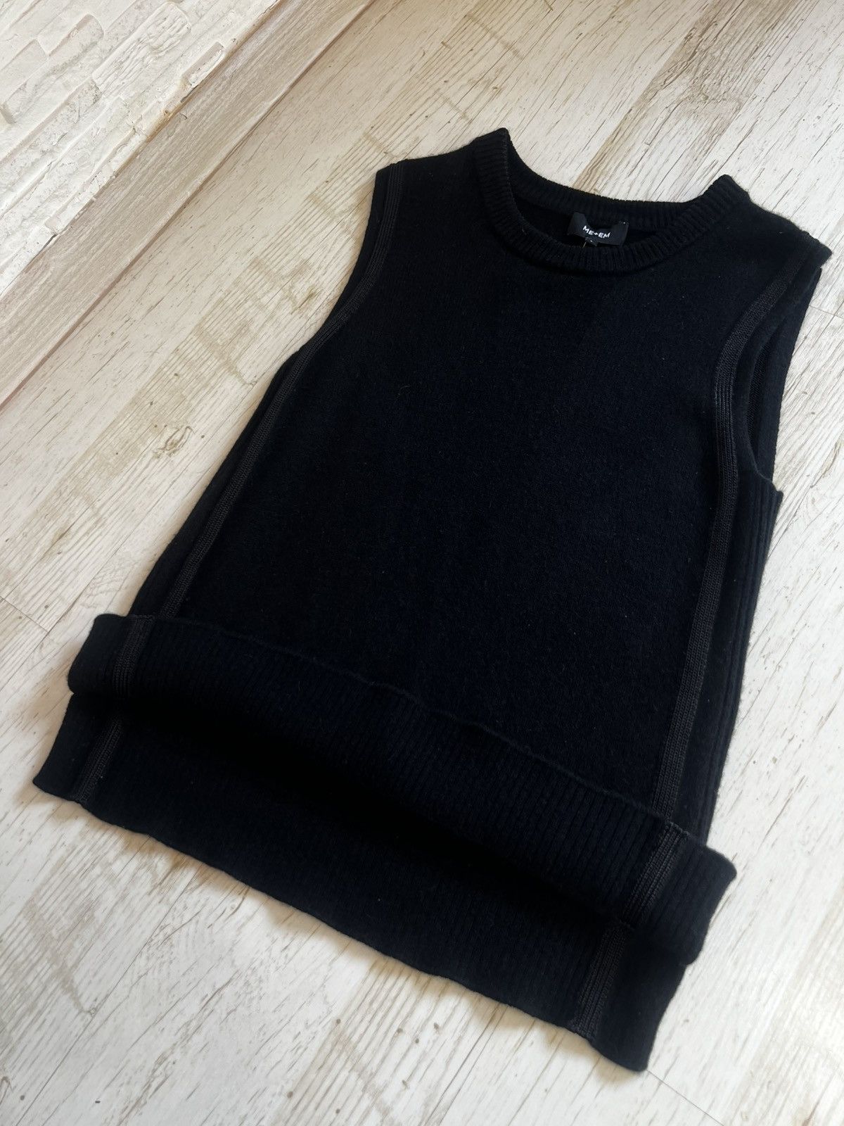ME+EM ME+EM Wool Cashmere Sleeveless Knit Vest Black Size S Size S / US 4 / IT 40 - 4 Thumbnail