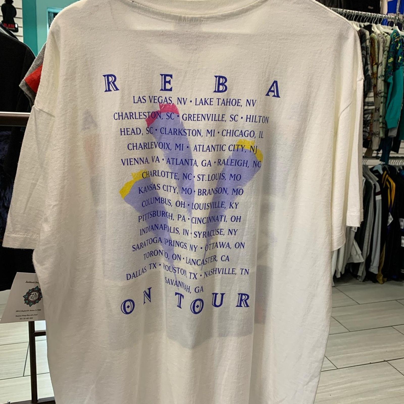 Hanes 1990 Vintage Reba Mcentire band Tour T-shirt Size XL / US 12-14 / IT 48-50 - 4 Thumbnail