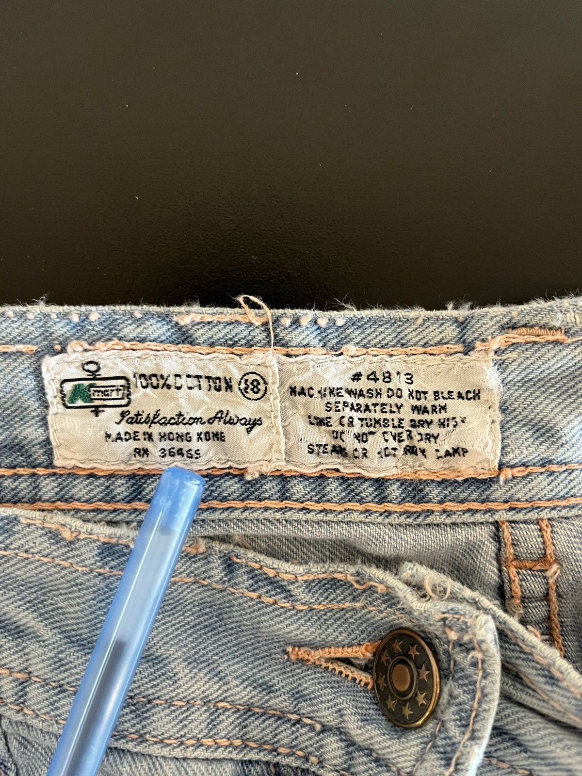 Vintage Bell bottom jeans wide leg vintage 70s Size US 33 - 7 Thumbnail