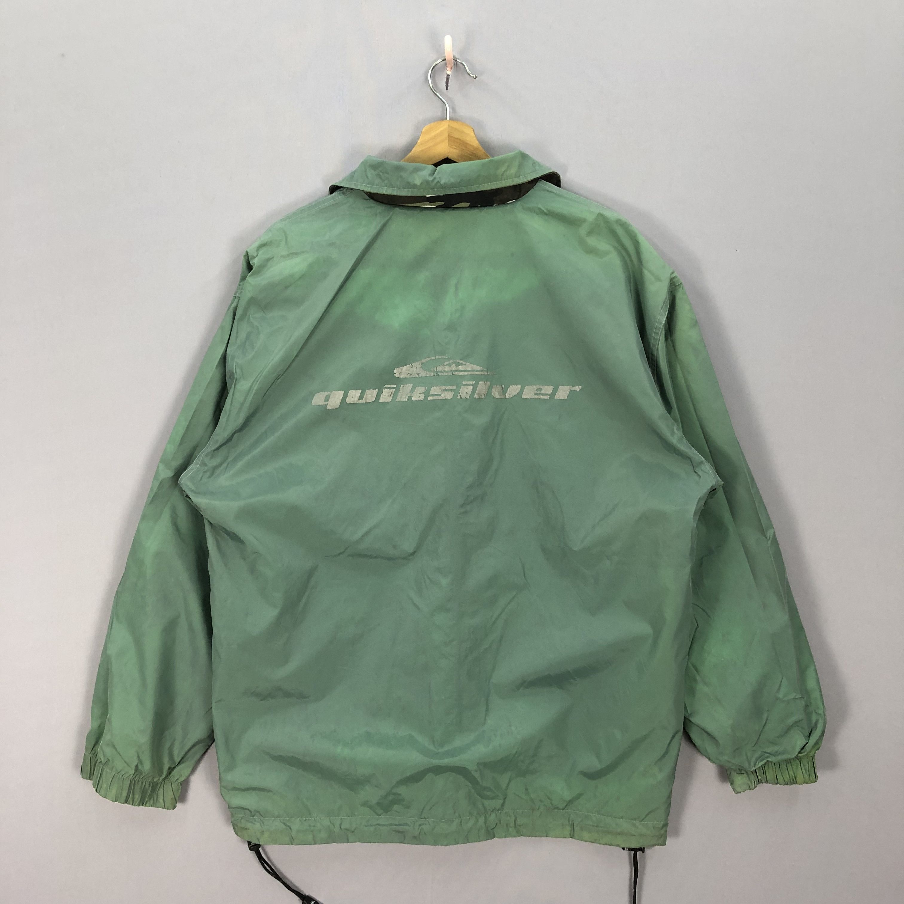 Quiksilver × Vintage Vintage Quiksilver Reversible Camouflage Windbreaker Jacket Size US M / EU 48-50 / 2 - 5 Thumbnail
