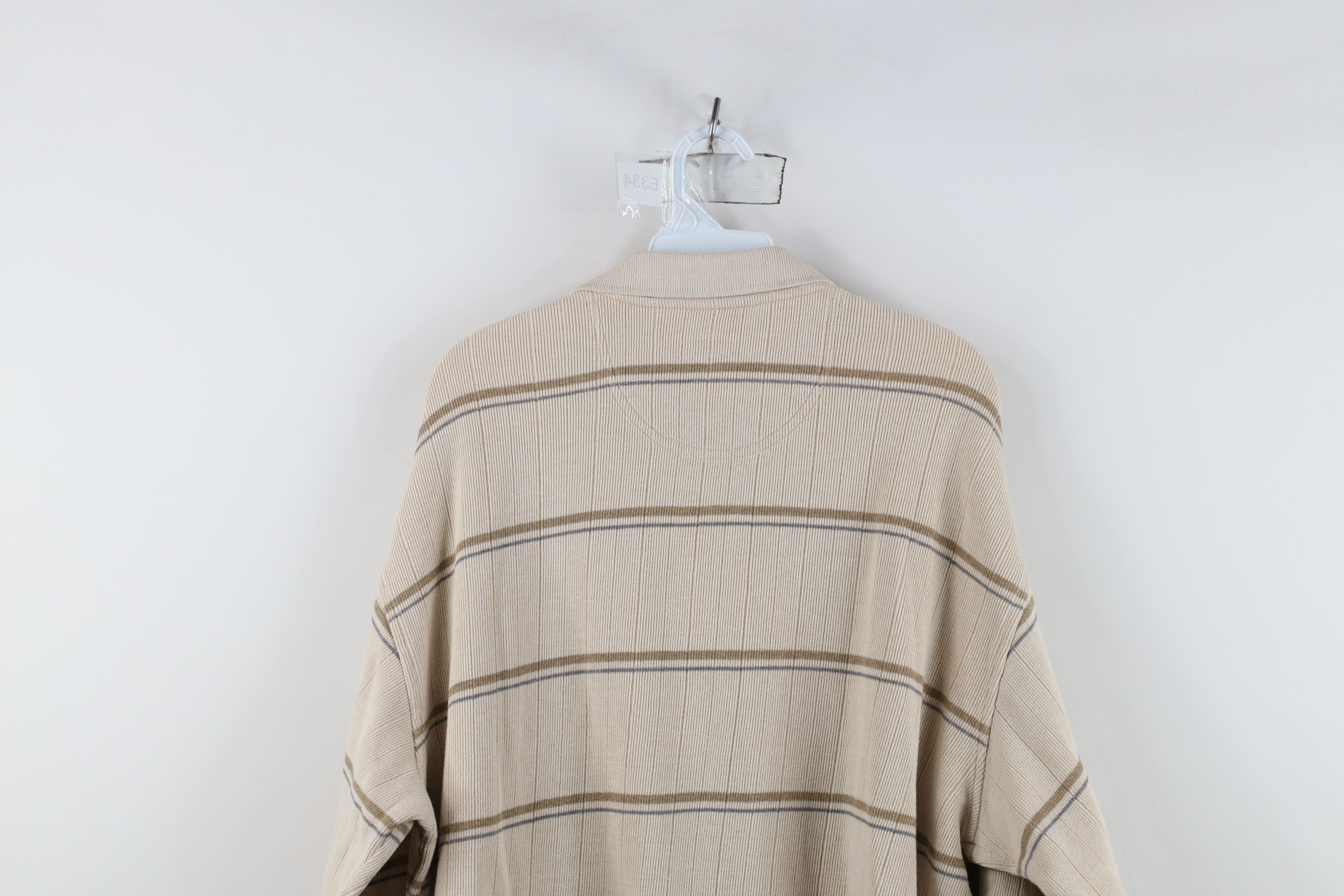 Vintage Vintage 90s Streetwear Ribbed Knit Long Sleeve Rugby Polo Size US XL / EU 56 / 4 - 12 Thumbnail