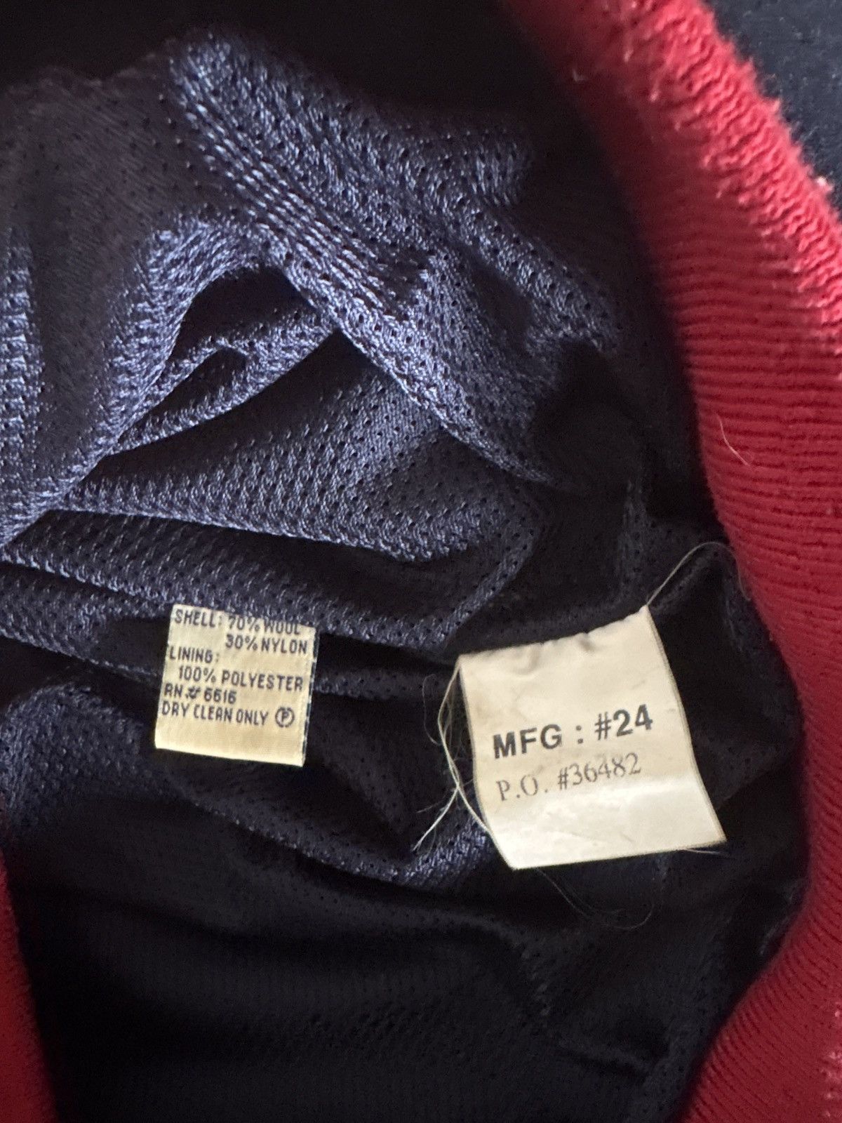 Avirex Vintage Avirex Varsity Half-Zip Jacket – Navy/Red (XL) Size US XL / EU 56 / 4 - 4 Thumbnail