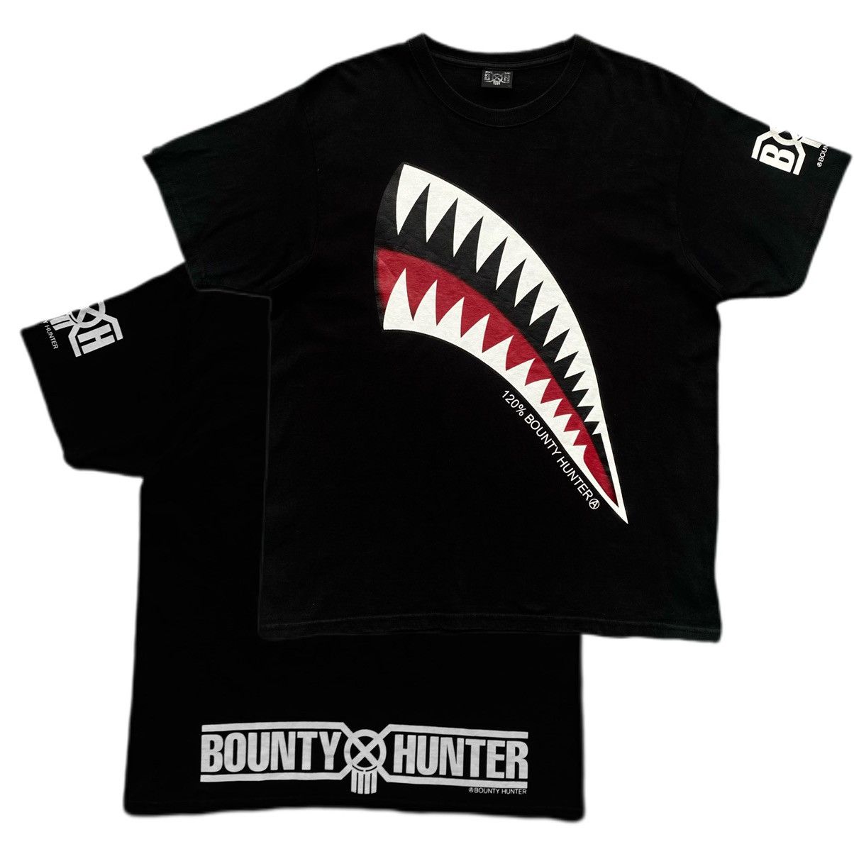 Bounty Hunter 🔥BOUNTY HUNTER SHARK TOOTH BLACK TEE Size US M / EU 48-50 / 2 - 1 Thumbnail