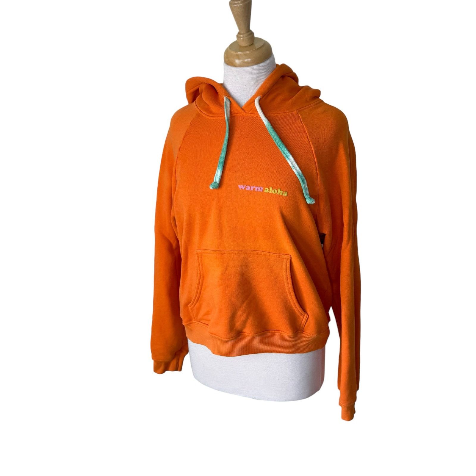 Other WARM "Warm Aloha" Orange Hoodie Sweatshirt Size Medium Size M / US 6-8 / IT 42-44 - 2 Thumbnail