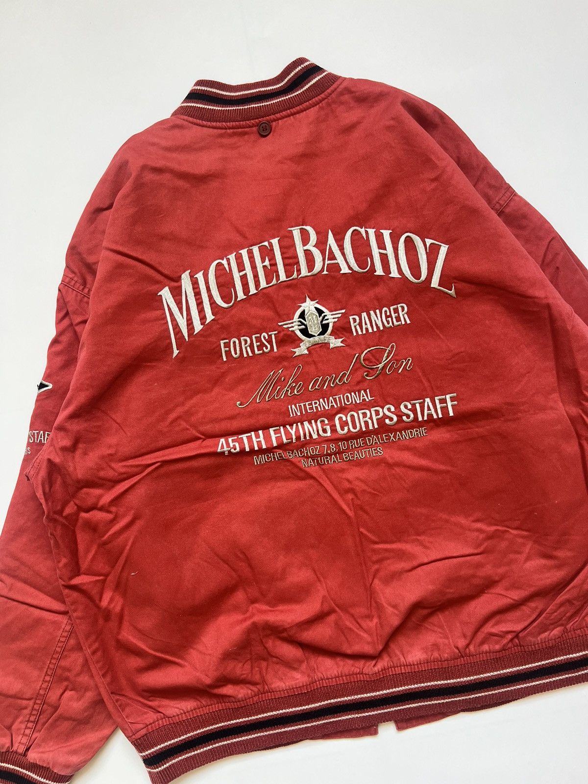 Designer Michel Bachoz Paris Forest Ranger Flying Corps Bomber Jacket Size US L / EU 52-54 / 3 - 3 Thumbnail