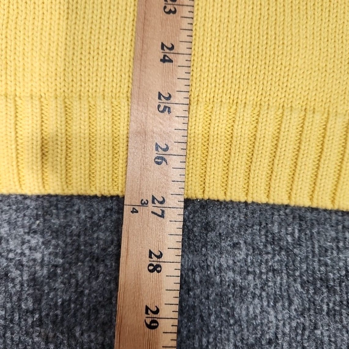 Chaps Chaps Pullover Sweater Men Medium Yellow Crew Neck Crochet Long Sleeve Cotton Knit Regular All Seasons Size US M / EU 48-50 / 2 - 6 Thumbnail