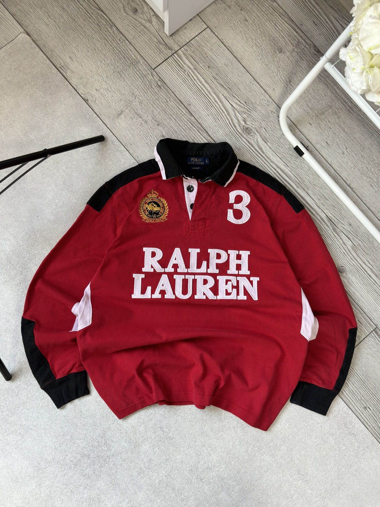 Polo Ralph Lauren Vintage Polo Ralph Lauren 3 Snow Challenge Cup Rugby ...