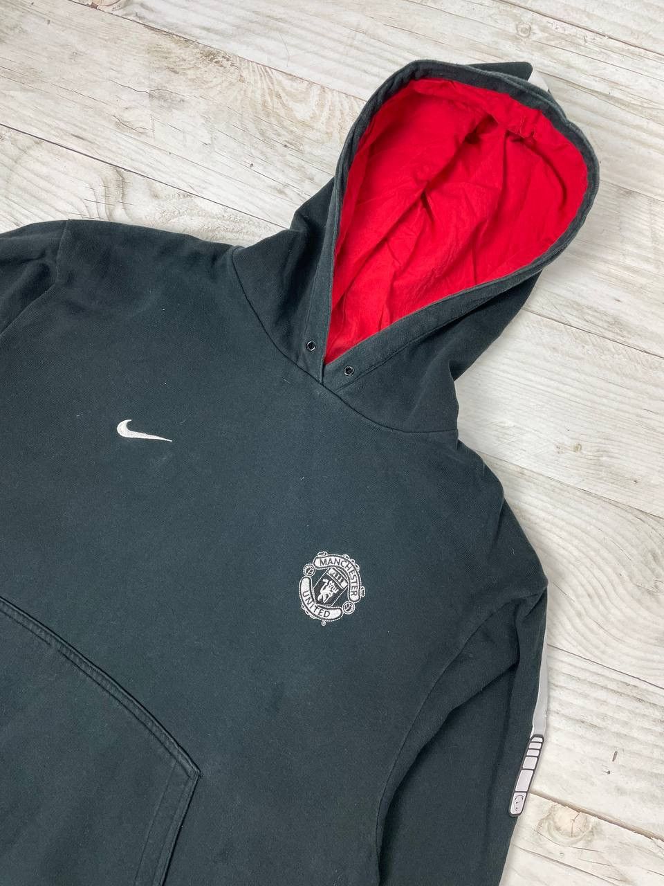 Vintage Nike Manchester United 2000s Football Hoodie Soccer
