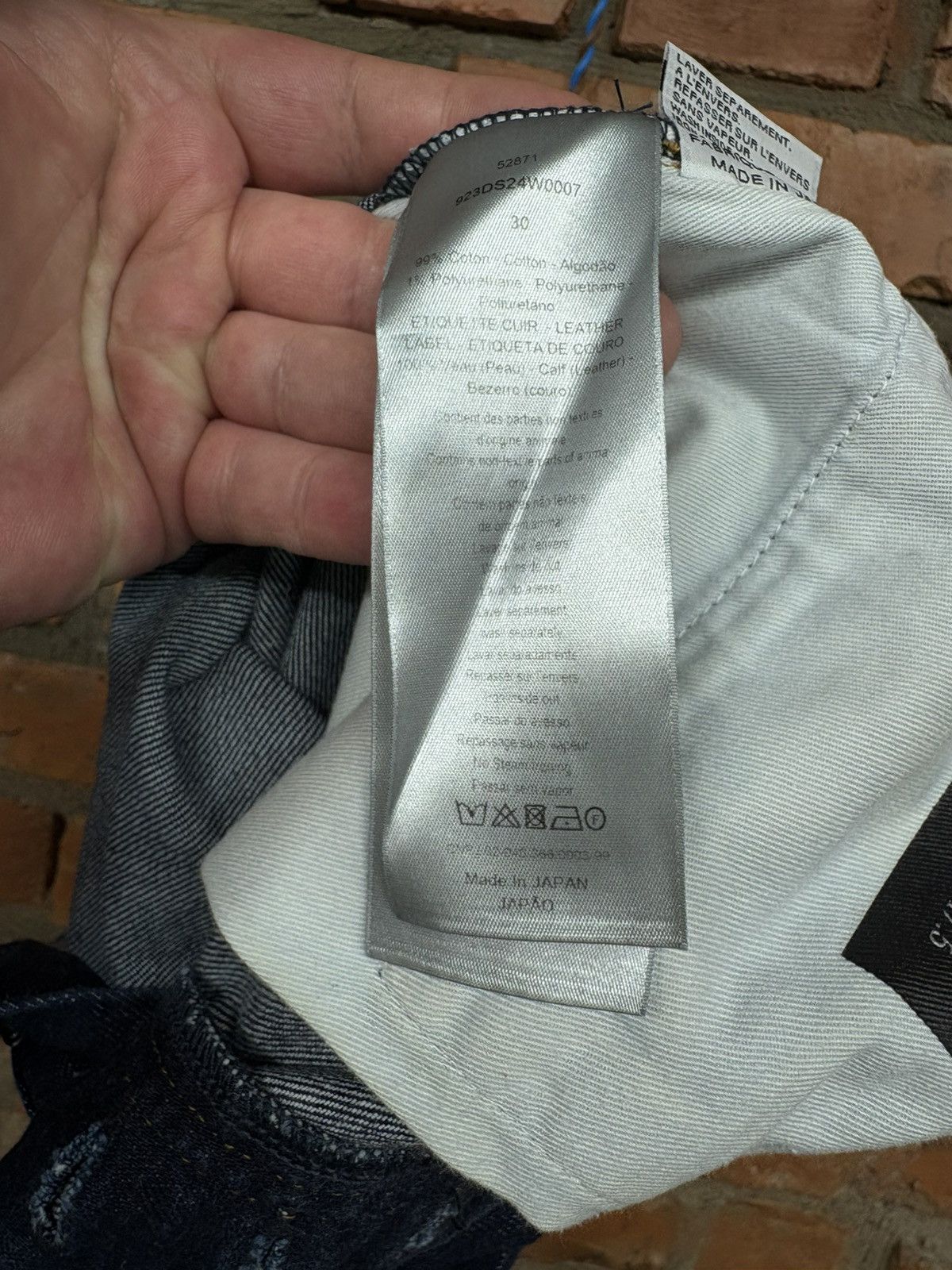 Dior Dior Homme Selvedge Blue Denim Slim Pants Made in Japan sz30 Size US 30 / EU 46 - 19 Thumbnail