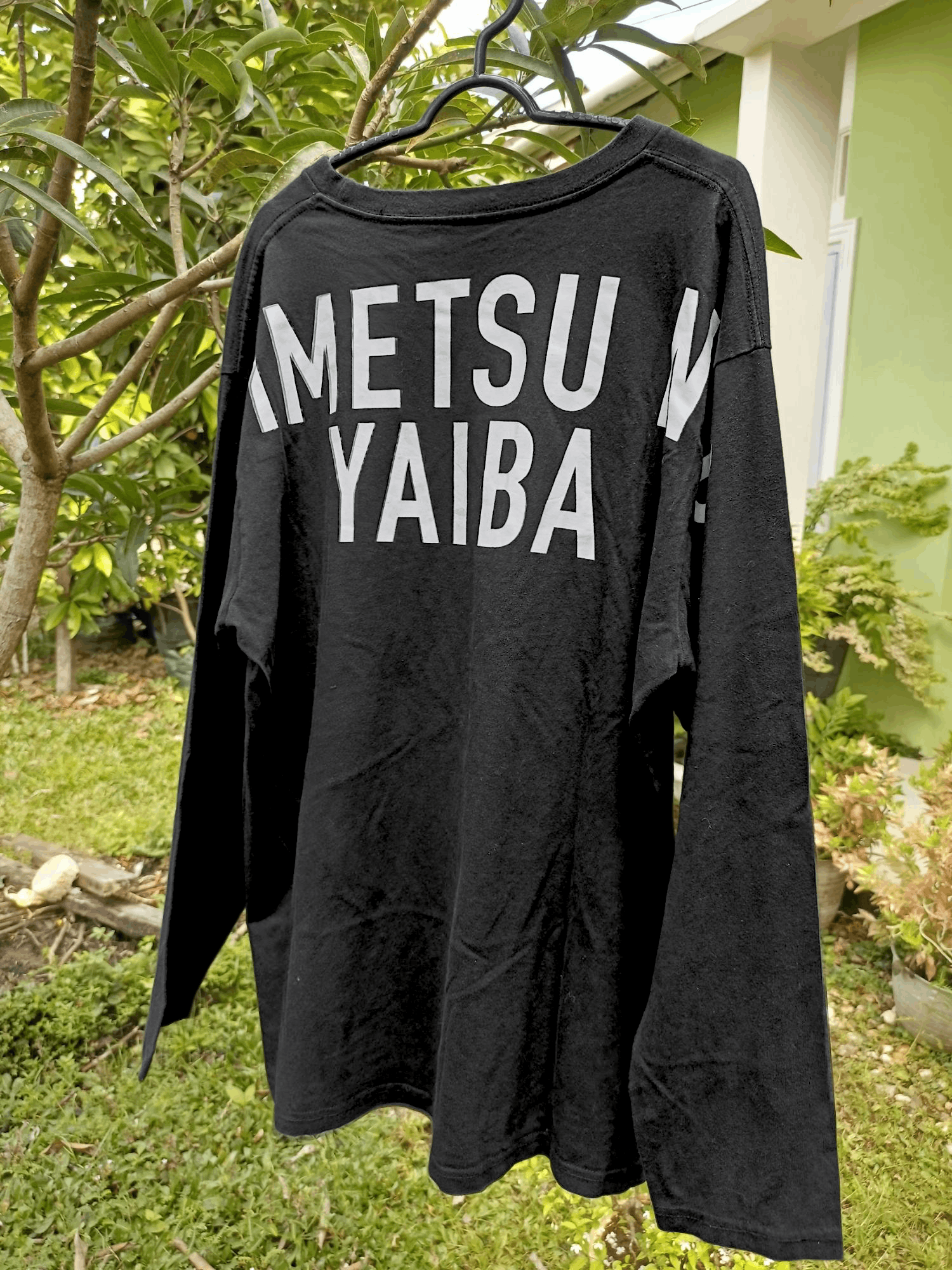 Anime × Cartoon Network × Japanese Brand "DEMON SLAYER" KIMETSU NO YAIBA LONG SLEEVE TSHIRT Size US XL / EU 56 / 4 - 9 Thumbnail