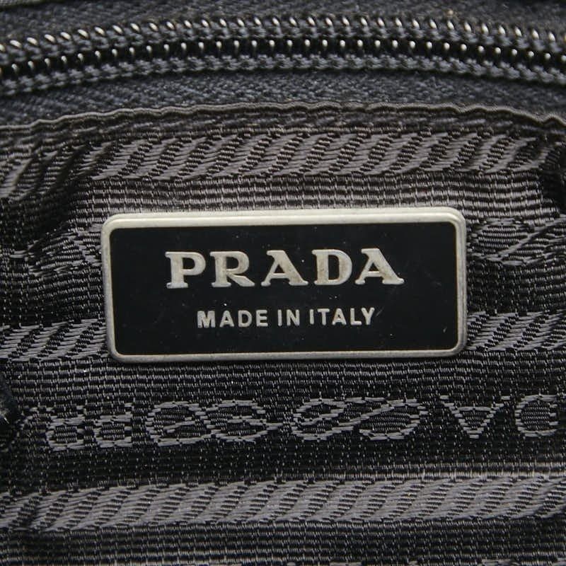 Prada Prada Nylon Logo Shoulder Bag Black Size ONE SIZE - 4 Thumbnail