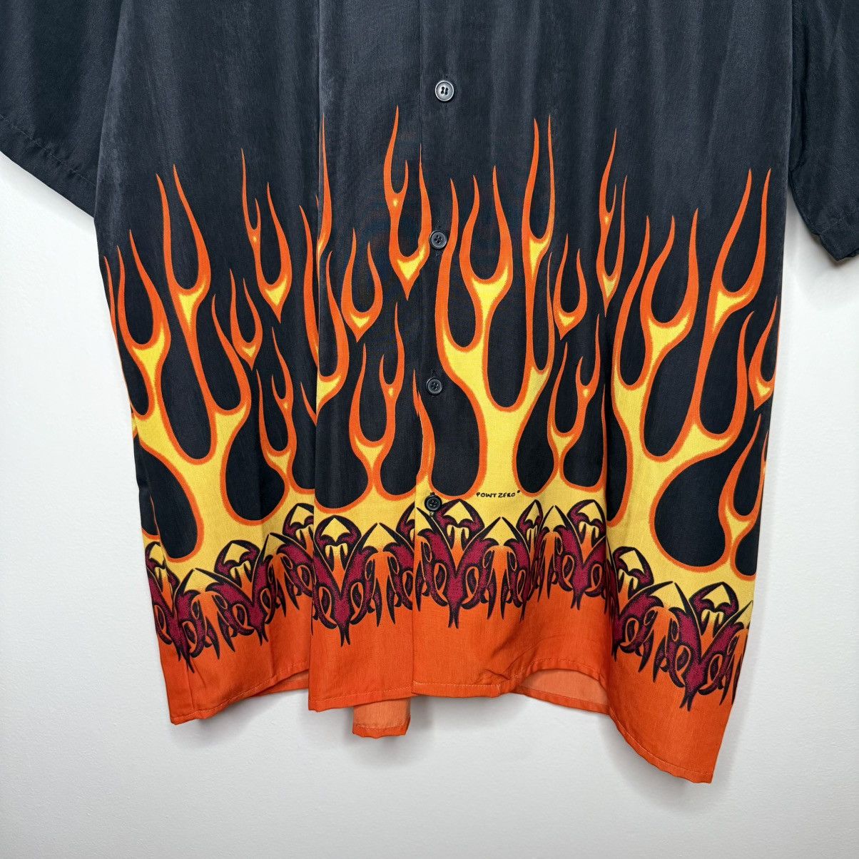 Other Supersaber Flame Shirt Las Vegas Point Zero Black Orange L Size US L / EU 52-54 / 3 - 4 Thumbnail