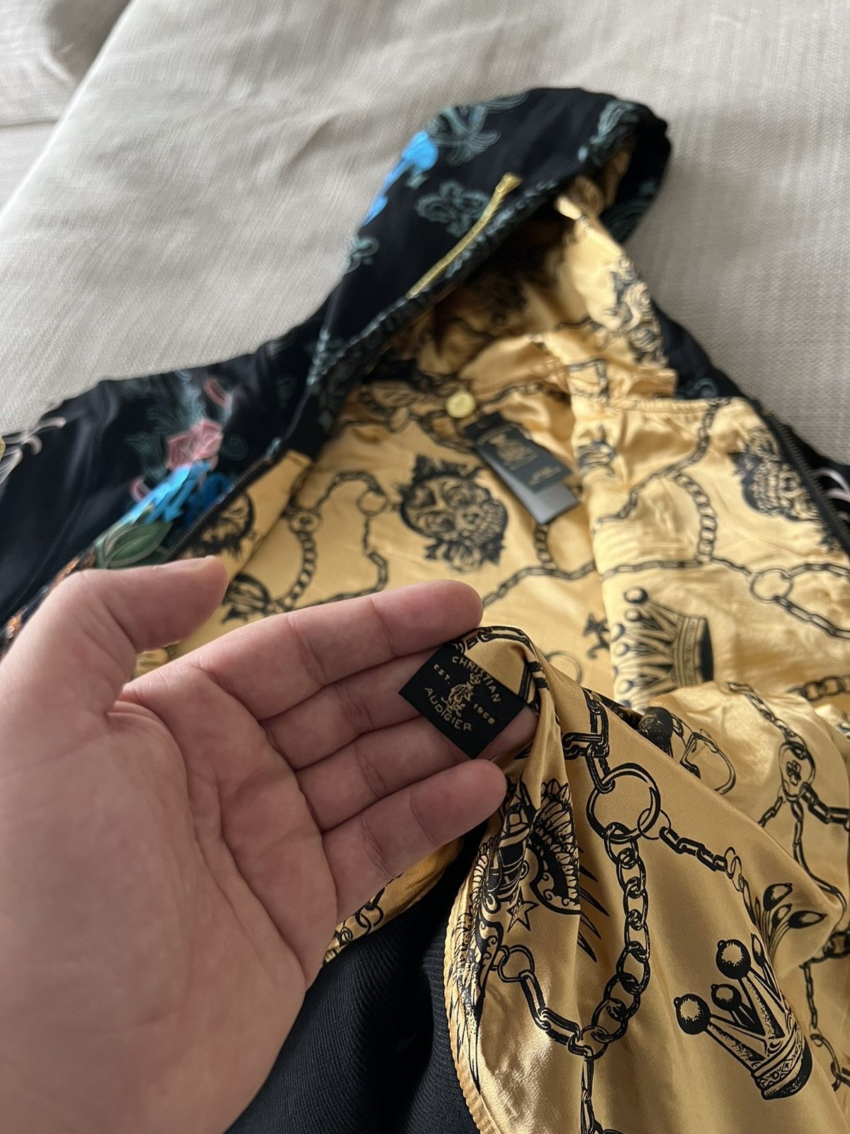 Christian Audigier × Ed Hardy × Vintage Vintage Deadstock 💥 Reversable Christian Audigier Y2K RARE Size US L / EU 52-54 / 3 - 24 Thumbnail