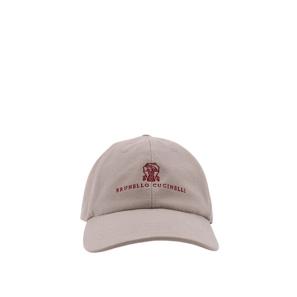 Brunello Cucinelli BRUNELLO CUCINELLI Beige Cotton Baseball Cap New & Authentic Size 34 - 1 Thumbnail