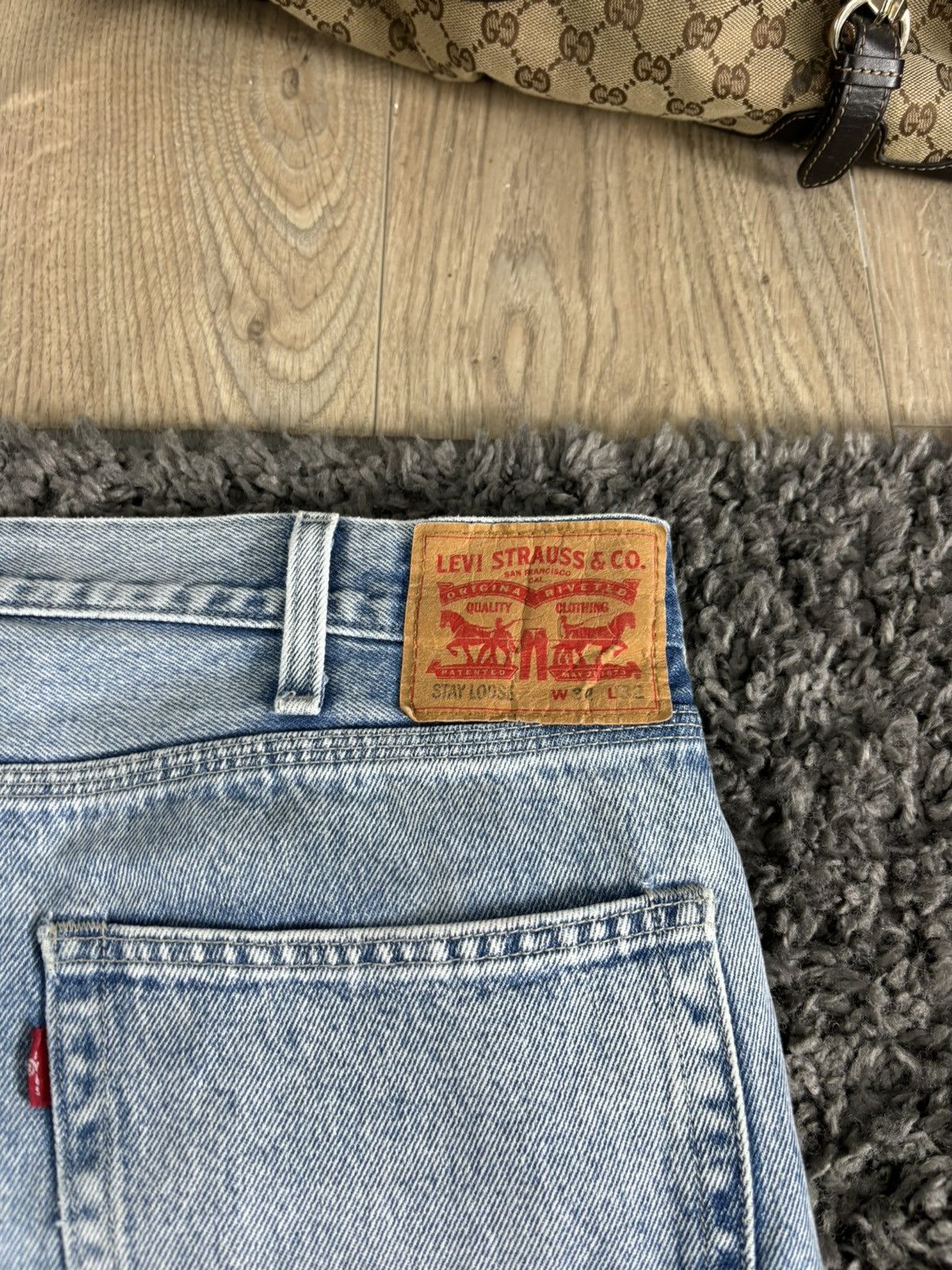 Japanese Brand × Levi's Vintage Denim Pants Faded Wide Leg Carpenter Levis Japanese Size US 34 / EU 50 - 5 Thumbnail