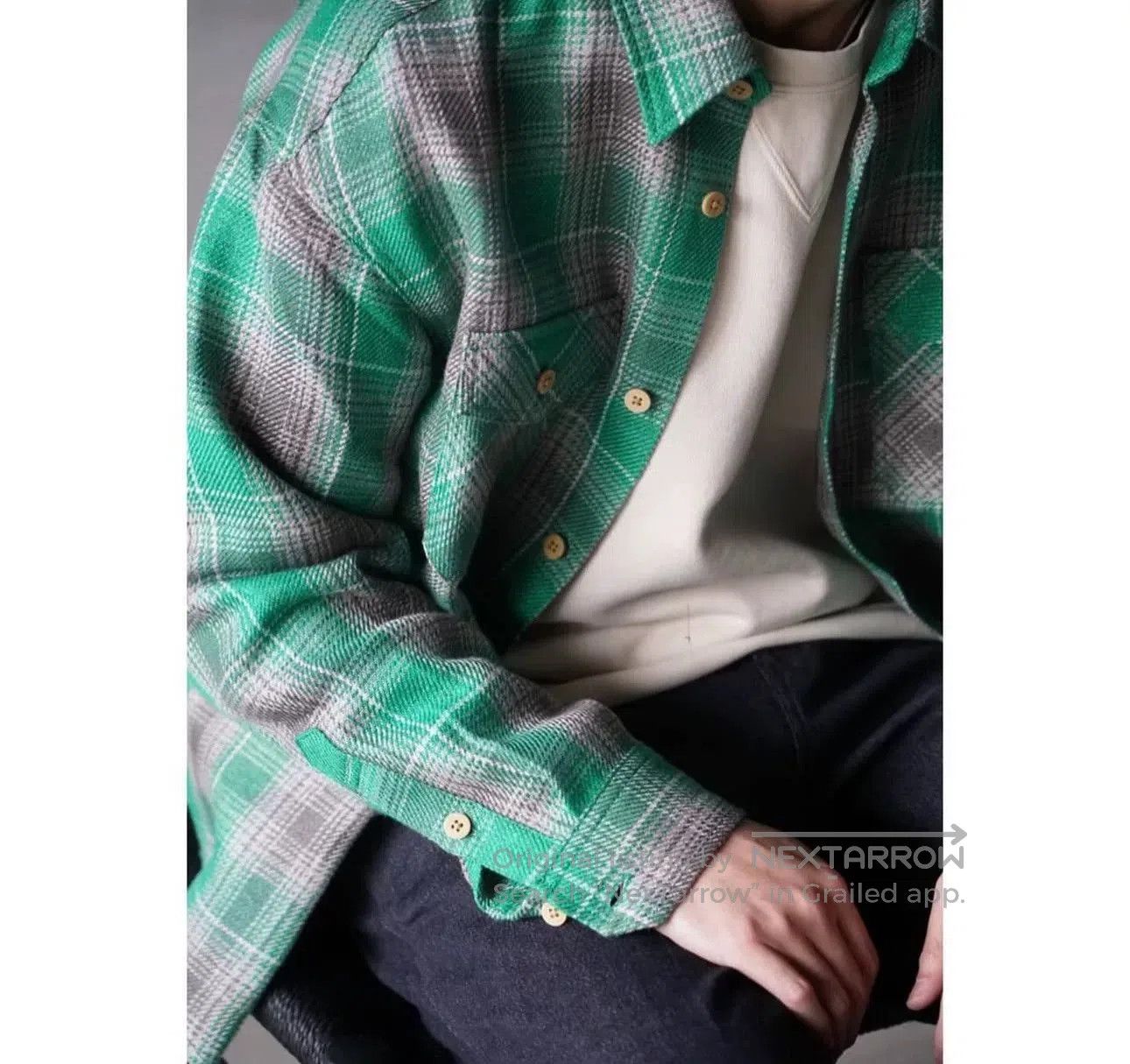 Visvim visvim green plaid shirt for spring. Size US M / EU 48-50 / 2 - 5 Thumbnail